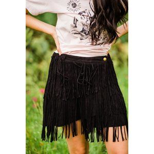 SMOOTH DREAM FRINGE SKIRT